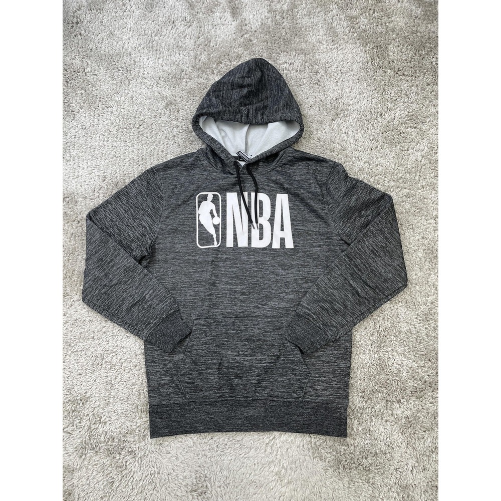 NBA Hoodie Sweatshirt Mens Small Gray Pullover Basketball NBA Fan Apparel